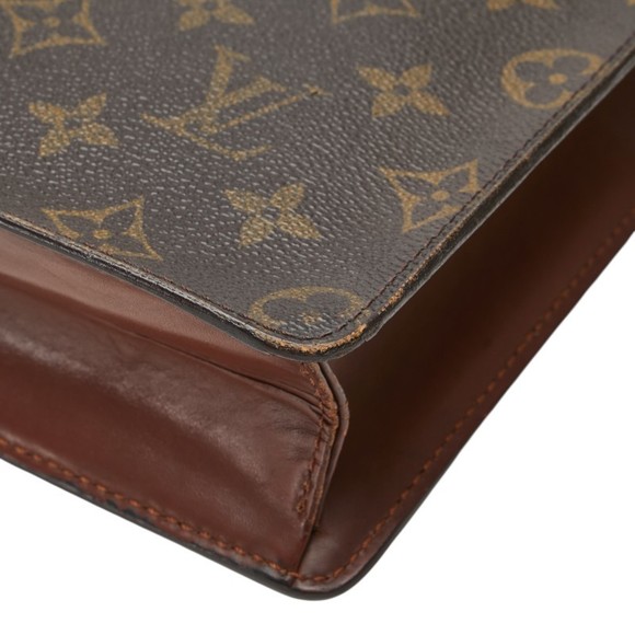 Louis Vuitton Monogram Pochette Homme Second Bag Clutch M51795 Brown PVC - Picture 6 of 10